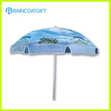 Guarda-chuva de praia relativo à promoção do parasol da praia da tela do PVC do vinil de encerado do tipo